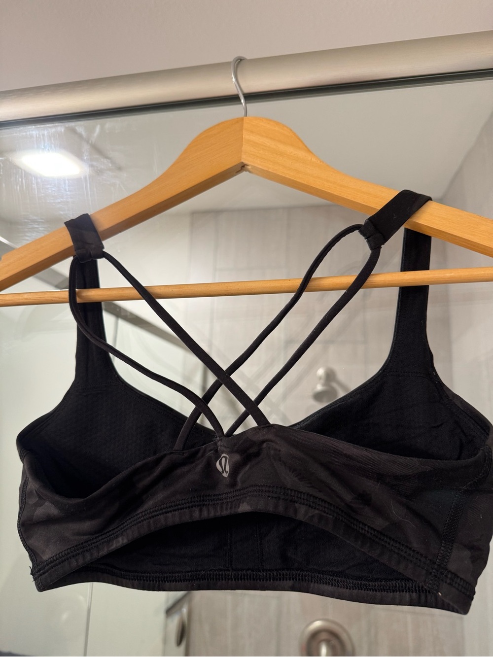 lululemon athletica Black Strappy Cross-Back Sports Bra